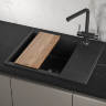 Мойка для кухни Granula Estetica 6202 черный, 62х50 см, прямоугольная