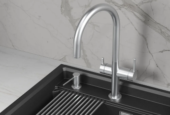 Смеситель для кухни Granula Kitchen Space 8274 нержавеющая сталь, подключение к фильтру