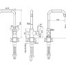 Смеситель Paulmark Logas Lo213021-310 для кухонной мойки, серый