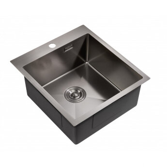 Мойка для кухни MILACIO Denia 46 Steel сталь воронёная  MC.77479
