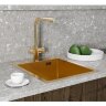 Кухонная мойка FLORACIO Steel F.4651.GDD (DECOR), золото матовое