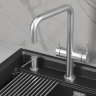 Смеситель для кухни Granula Kitchen Space 8275 нержавеющая сталь, подключение к фильтру