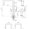 Смеситель для кухни Granula Kitchen Space 8275 нержавеющая сталь, подключение к фильтру