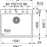Мойка кухонная Franke MRG 610-54 оникс