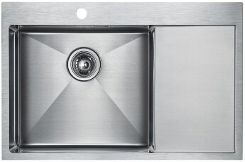 Мойка кухонная Paulmark Velten 78F PM807851-BSL из нержавеющей стали, нержавеющая сталь