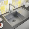 Мойка кухонная Paulmark Velten 78F PM807851-BSL из нержавеющей стали, нержавеющая сталь