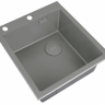 Мойка для кухни ZORG LUX 4551 GUN GREY серый с накладкой