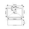 Мойка  MELANA ProfLine  D6045HB 3,0/220 ГРАФИТ врезная прямоугольная