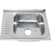 Мойка MELANA 6050 L 0,4/160 накладная прямоугольная