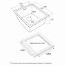 Мойка кухонная Paulmark Next 38 Uni PM213844-LG из нержавеющей стали, светлое золото