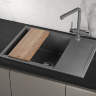 Мойка для кухни Granula Estetica 7003 графит, 70х50 см, прямоугольная
