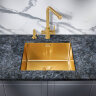 Мойка для кухни MILACIO Denia 48 Steel золото MC.77448