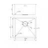 Мойка для кухни MILACIO Denia 48 Steel золото MC.77448