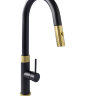 Смеситель для кухни Longran Techno LM2183 BL/GD Black Gold