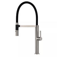 Смеситель Paulmark Leader с гибким изливом Le214101-BS сталь