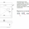 Мойка для кухни ZORG LUX 5951 GUN GREY серый с накладкой