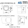 Врезная кухонная мойка Blanco Rondoval 45 черный