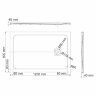 Душевой поддон WasserKRAFT Neime 19T07, прямоугольный 120x90x4 см, черный