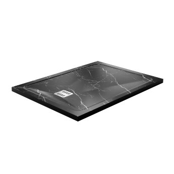 Душевой поддон WasserKRAFT Neime 19T07, прямоугольный 120x90x4 см, черный