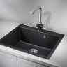 Мойка для кухни Granula 6001 черный, 60х52 см, квадратная