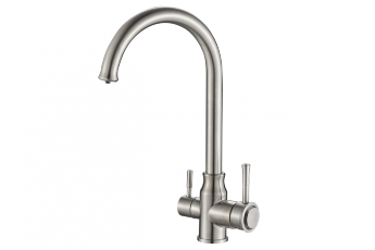 Смеситель для кухни ZORG Steel Hammer SH 763 INOX нержавеющая сталь