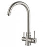 Смеситель для кухни ZORG Steel Hammer SH 763 INOX нержавеющая сталь