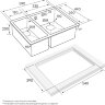 Мойка кухонная Paulmark Annex PM545944-BSR из нержавеющей стали, нержавеющая сталь