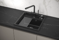 Мойка для кухни Granula Kitchen Space 5002 шварц, 50х51 см, квадратная