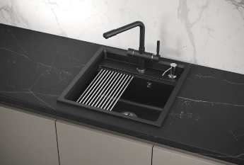 Мойка для кухни Granula Kitchen Space 5002 шварц, 50х51 см, квадратная
