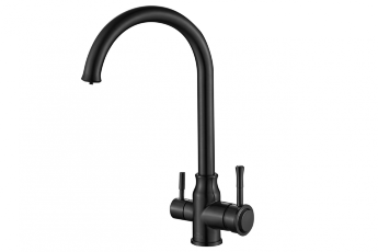 Смеситель для кухни ZORG Steel Hammer SH 763 INOX GRAFIT PVD графит