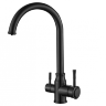Смеситель для кухни ZORG Steel Hammer SH 763 INOX GRAFIT PVD графит